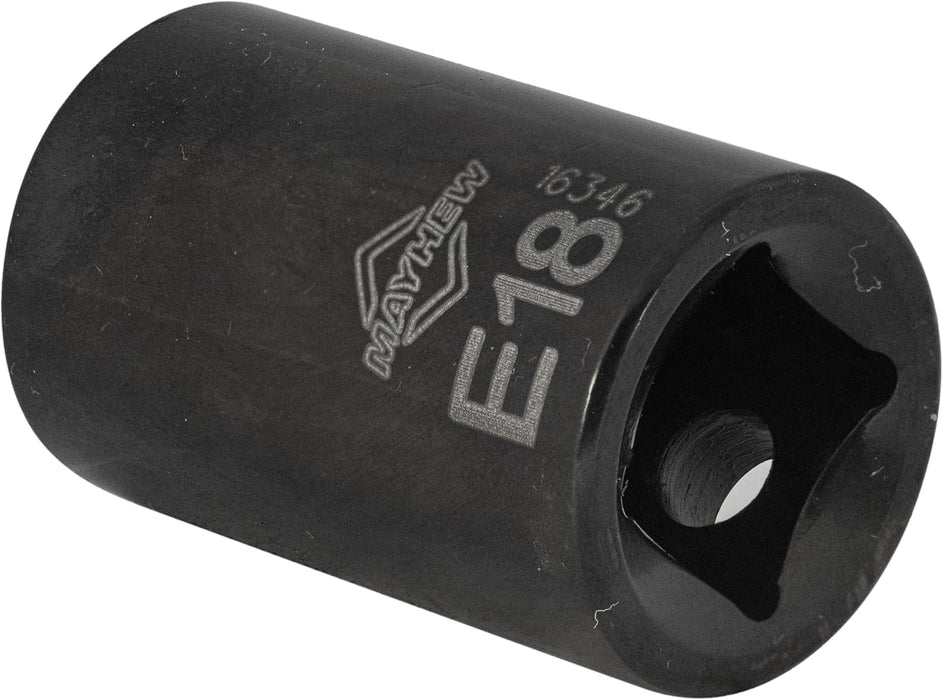 Mayhew Tools 16026 Inverted Torx Socket Bit Set, 6-Piece, Black Oxide Finish, polished chrome Polished Chrome 6-Piece Inverted Torx