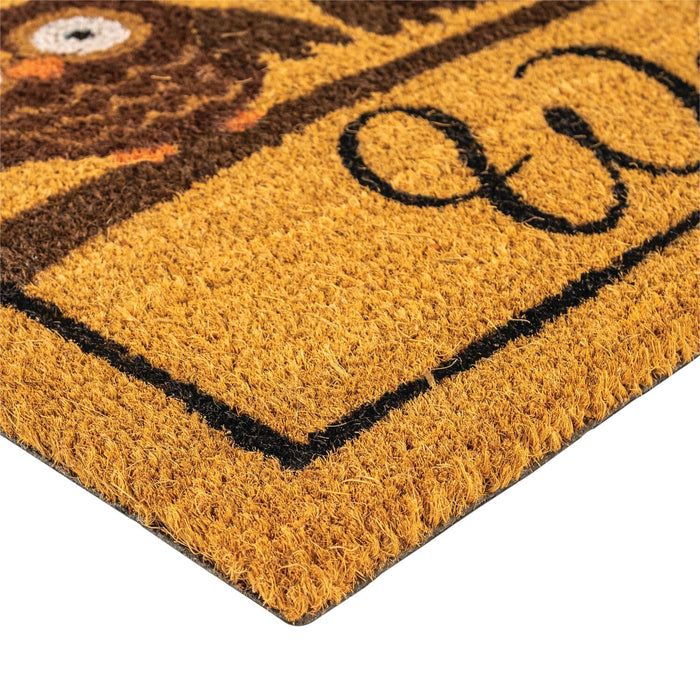 NoTrax, Owl, Vinyl-Backed Natural Coir Doormat, 18" x 30" - C12S1830OW