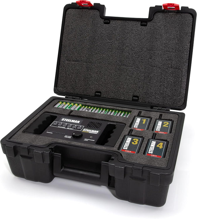 Steelman 61082 Wireless ChassisEAR Auto Diagnostic Tool Kit, Identify The Cause of Troubling Vehicle Noises, 4 Transmitters with 50-Foot Range
