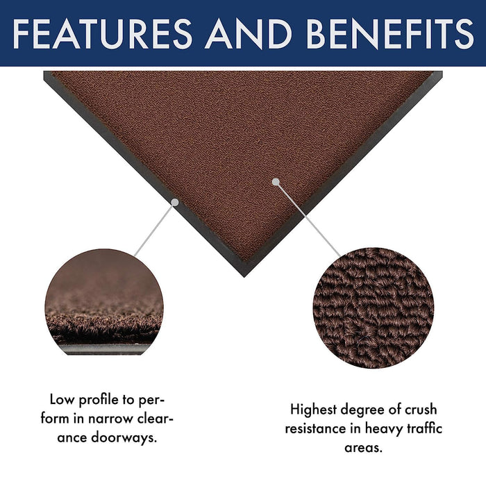 Notrax 141 Ovation Entrance Mat, for Home or Office, 3' X 6' Brown