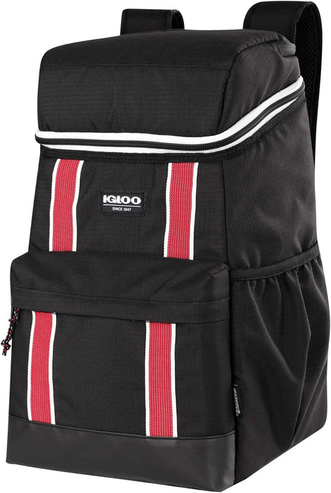 Igloo 30 Can Large Portable Insulated Soft Cooler Backpack Carry Bag
