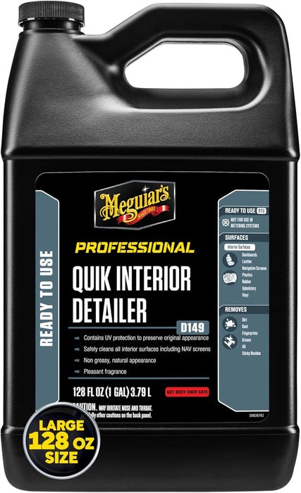 Meguiar's | D14901 | Meguiar's D14901 Detailer Quik Interior Detailer 3.79L safely cleans all interior surfaces