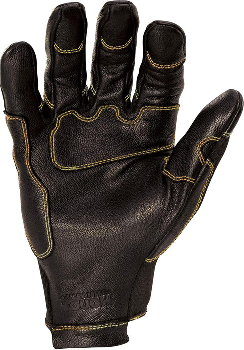 DEWALT DXMF01052MD Short Cuff Durable Welding and Fabricator Gloves, Abrasion-Resistant Leather Palm, Constructed of Fire-Resistant Materials, Kevlar Stitching, Knuckle Guard, Medium