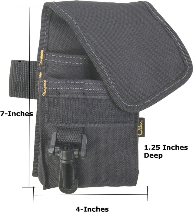 Custom Leathercraft 1104 Construction Multi-Purpose Poly Tool Holder, Cell Phone Holder