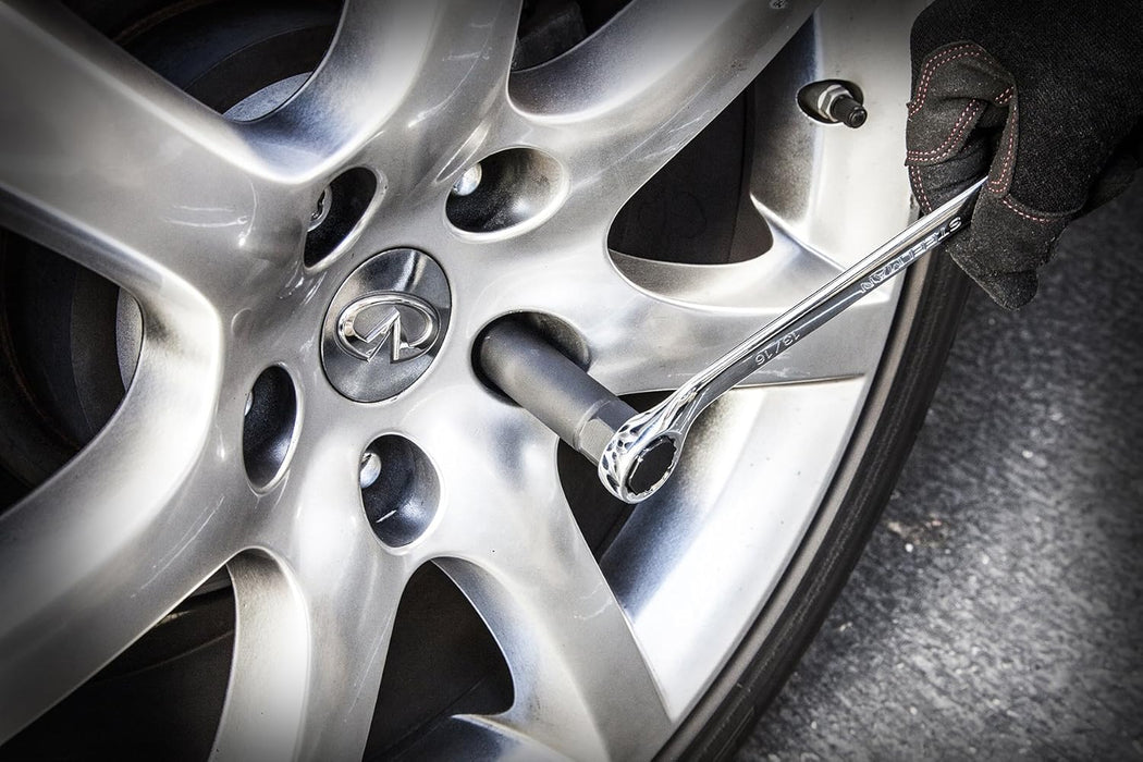 Steelman Pro 78537 16-Piece Locking Lug Nut Master Key Set for Auto Mechanics Variety of Spline Star and Hex Style Keys, Thin-Walled/Extra-Long Lug Keys, Double-Hex Heads