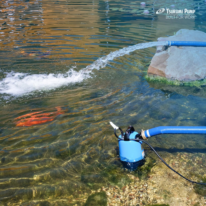 Tsurumi Pump LB-800 Submersible Dewatering Pump 1 HP 115V 2" Discharge for Construction and General Dewatering, 80 GPM / 4800 GPH