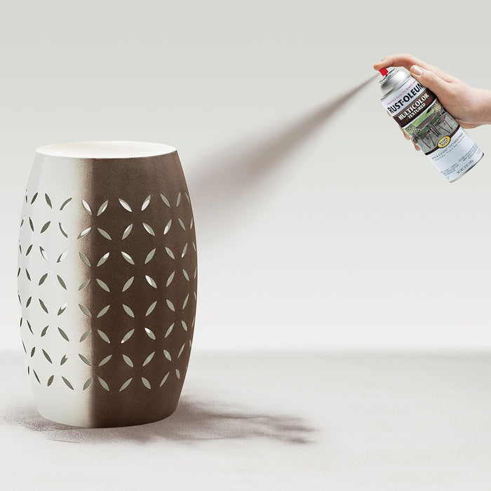 Rust-Oleum 223523 Stops Rust Multi-Color Textured Spray Paint, 12 Ounce, Autumn Brown (Pack of 1)