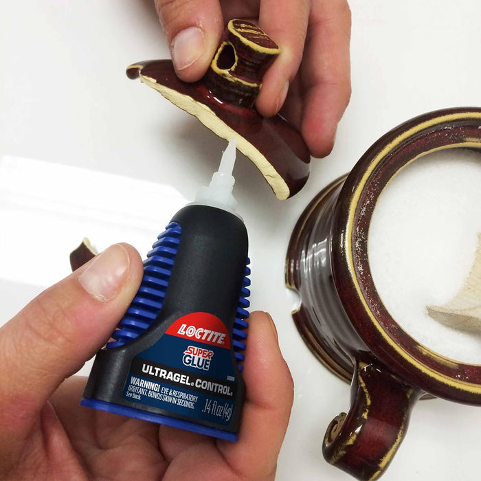 Loctite Super Glue Ultra Gel Control, Clear, 0.14 fl oz Bottle (Pack of 12)