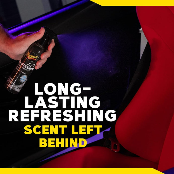 Meguiar’s G250708 Air Re-Fresher Odor Fighting Spray, Black Chrome Scent, Refresh & Instantly Fight Odors