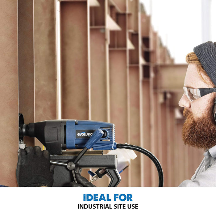 Evolution Power Tools Annular Cutter Kit for Magnetic/Mag Drills, 1 Inch Depth Drill Bit, Mixed Width 7/16 to 1-1/8 Inch, Carry Case Included, Set of 12