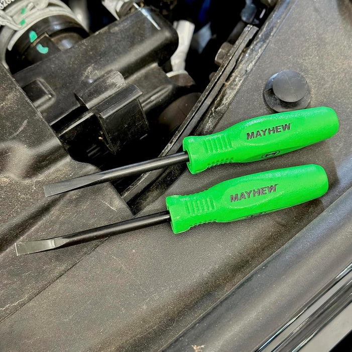 Mayhew Tools 31093GN Mini Heavy Duty Pry Bar, 2-Piece Set, Green