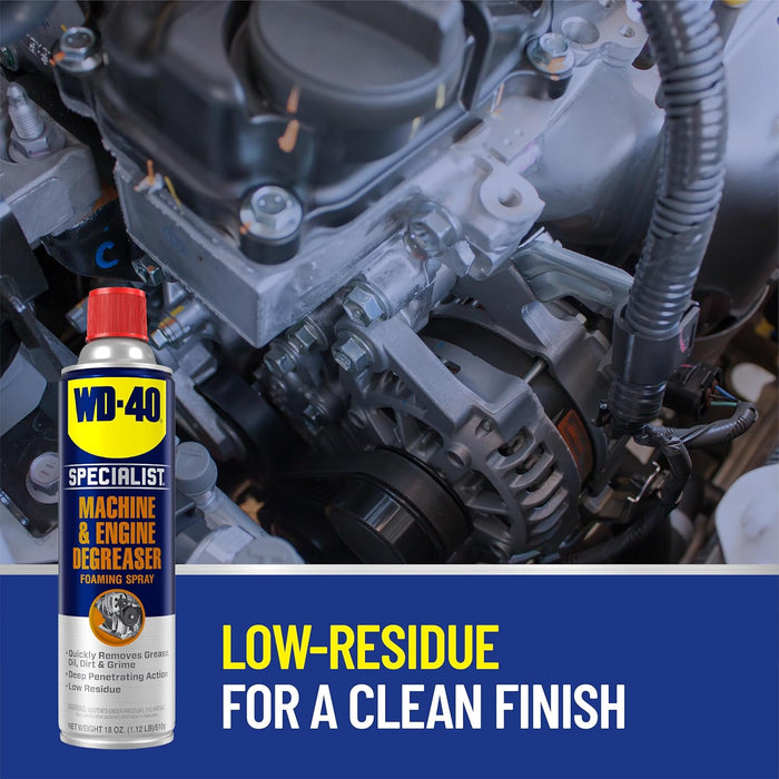 WD-40 300070 Specialist Machine & Engine Degreaser, 18 oz (Pack of 4)