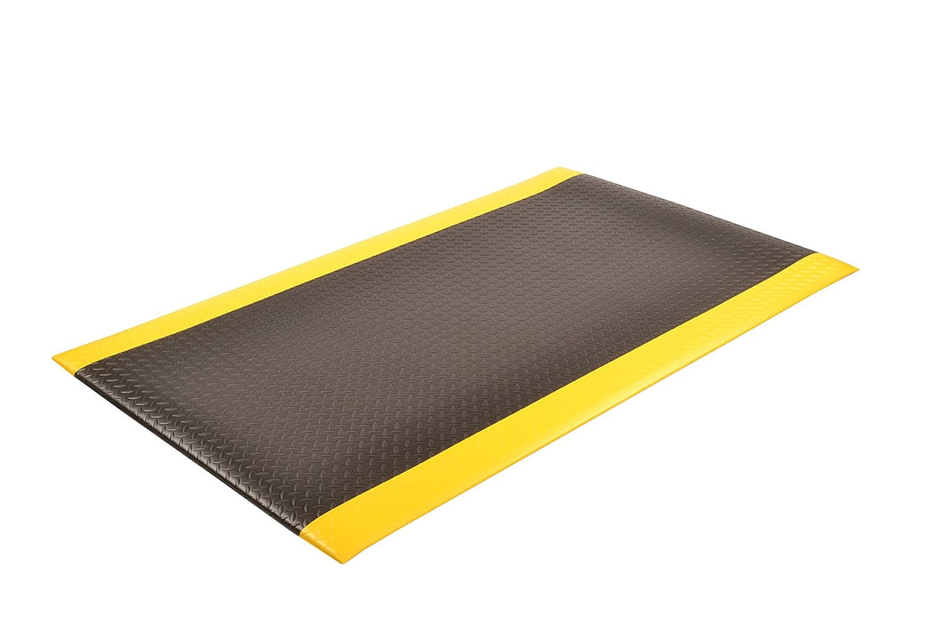 Notrax - 419S0026BY 419 Diamond Sof-Tred W/Dyna-Shield Anti-Fatigue Safety Mat, for Home or Business 2' X 6' Black/Yellow 2'W x 6'L x 1/2" Thick Black/Yellow