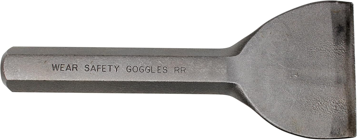 Mayhew Select 35002 3-by-7-Inch Carded Mason Chisel No Handguard, Black, 3 inch
