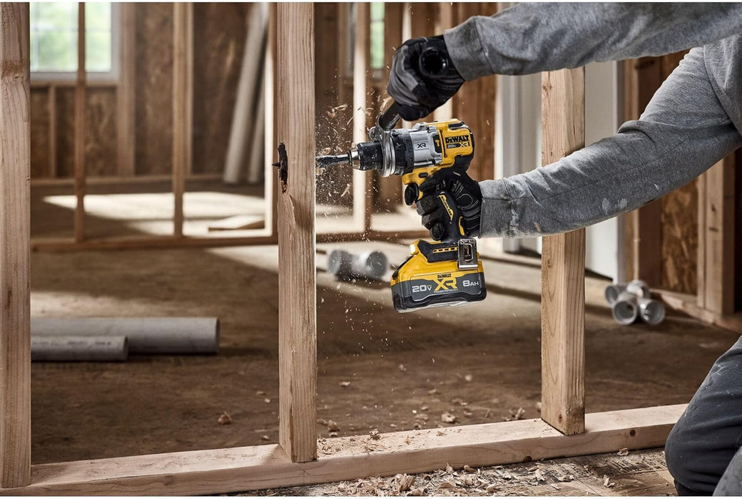 DEWALT DCD1007WW1 20V MAX XR Brushless Cordless 1/2 in. 3-Speed Hammer Drill Kit with XR POWERPACK