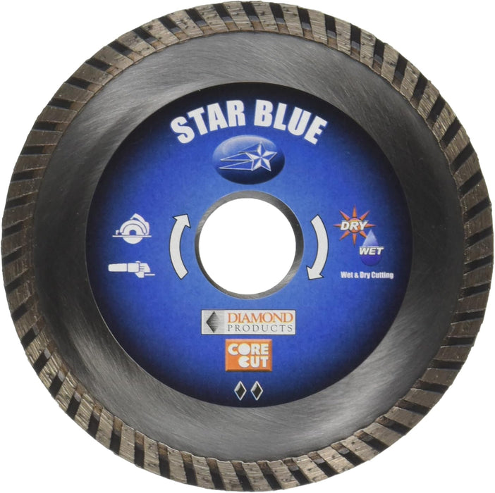Diamond Products Core Cut 74960 4-1/2-Inch by 0.080 by 7/8-Inch Star Blue Turbo Blade