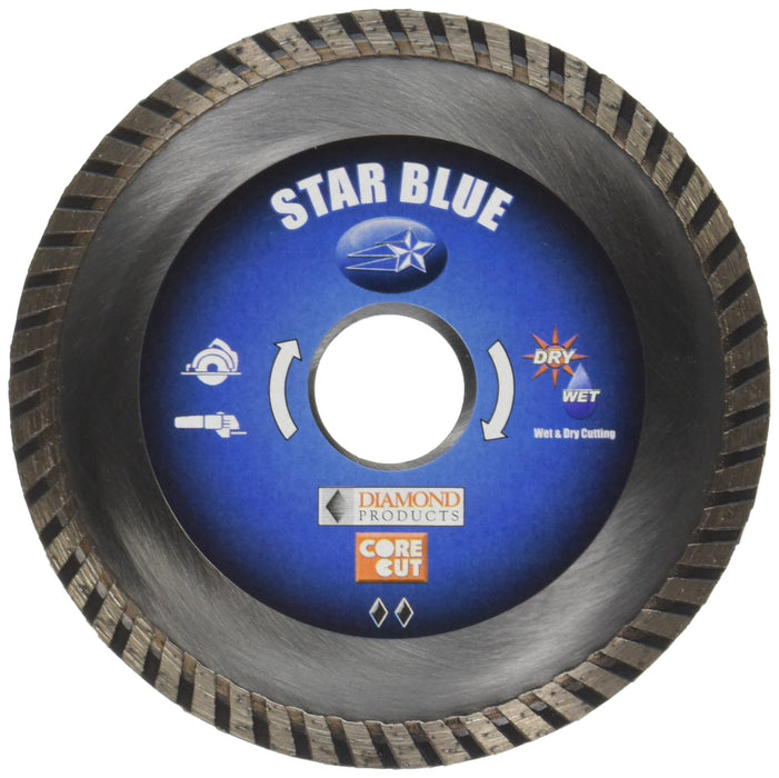 Diamond Products Core Cut 74960 4-1/2-Inch by 0.080 by 7/8-Inch Star Blue Turbo Blade