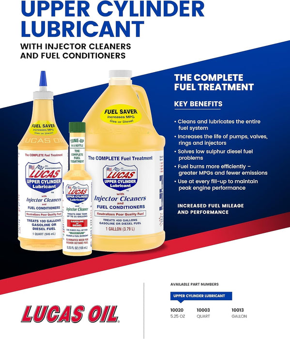 Lucas Oil 10013 Fuel Treatment - 1 Gallon (Pack of 4) 1 Gallon 4