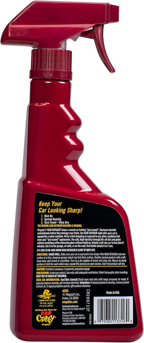 Meguiar's A3316 Quik Detailer Mist & Wipe, 16 oz, Spray