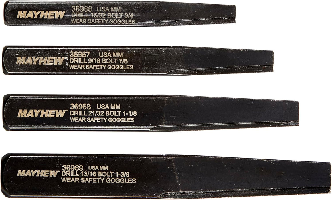 Mayhew Pro 37331 Screw Extractor Set, 4-Piece