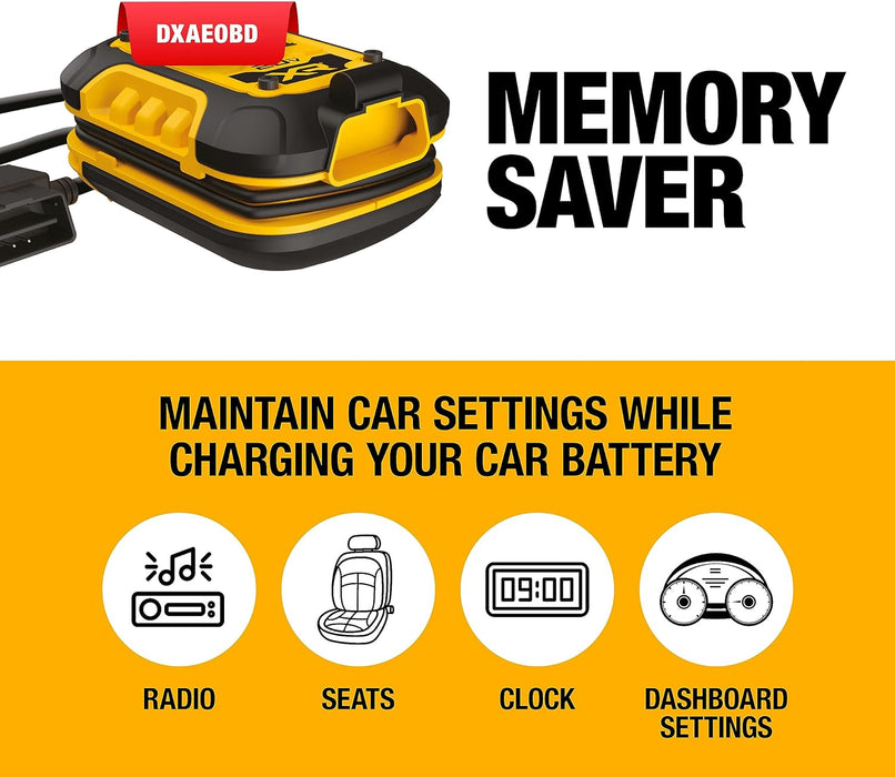 DEWALT DXAEOBD Professional 1 Amp Battery Maintainer for Use with 20V Lithium Battery Pack