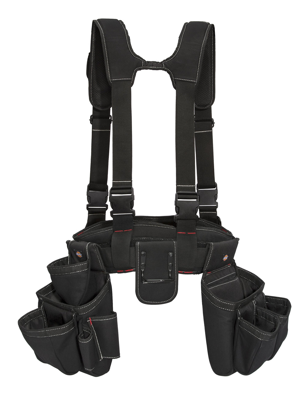 Dickies 57077 4-Piece Carpenter's Work Rig, Padded Tool Belt Suspender ...