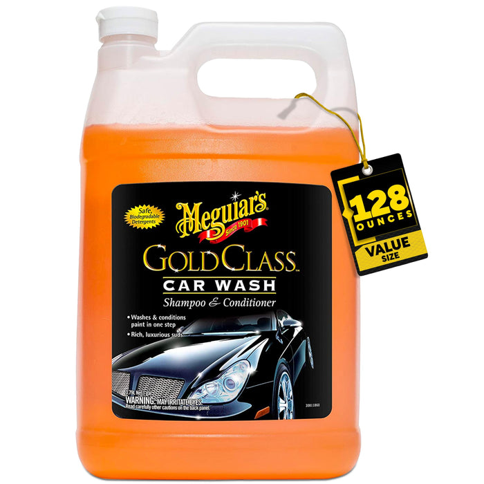 Meguiar's G7101FFP Gold Class Car Wash Foam for Car Cleaning - 1 Gallon, 128 Fl Oz (Pack of 1)