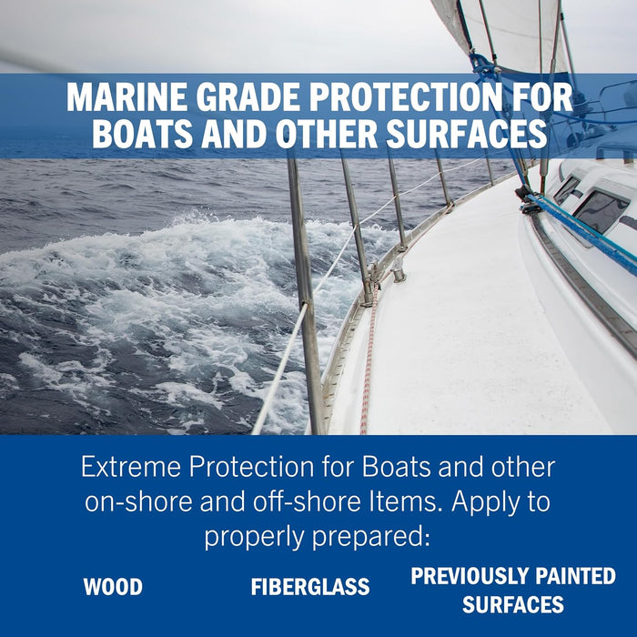 Rust-Oleum 207012 Marine Flat Boat Bottom Antifouling Enamel Paint, 1-Quart, Black (Pack of 1)