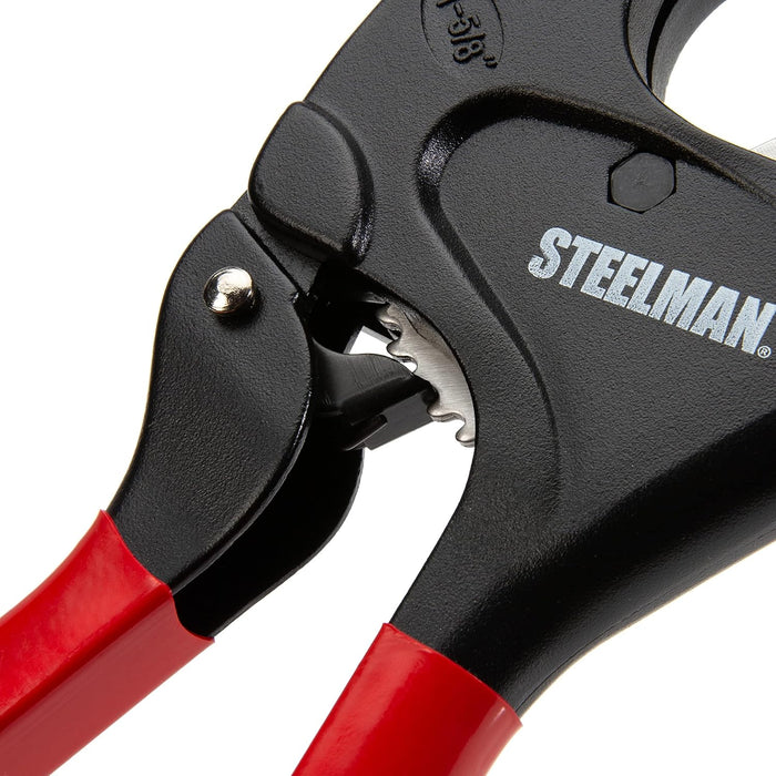 Steelman 42566 PVC Pipe Cutter Tool, Cuts 1-5/8-inch Plastic Tube, Ratcheting, Stainless Steel Blade