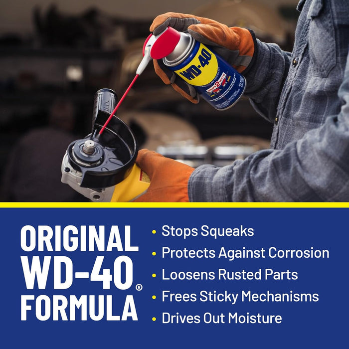 WD-40 490026 Multi-Use Product with Smart Straw Sprays 2 Ways, 8 oz (Pack of 12)