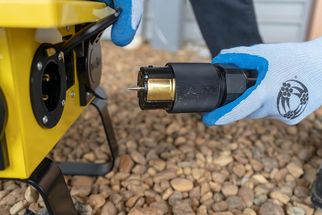 Southwire Extra Duty Outdoor Extension Cord, 50Ft, 8 Gauge, 50 AMP, Twist-to-Lock, Generator Cord, SEOW, Black, 19180008