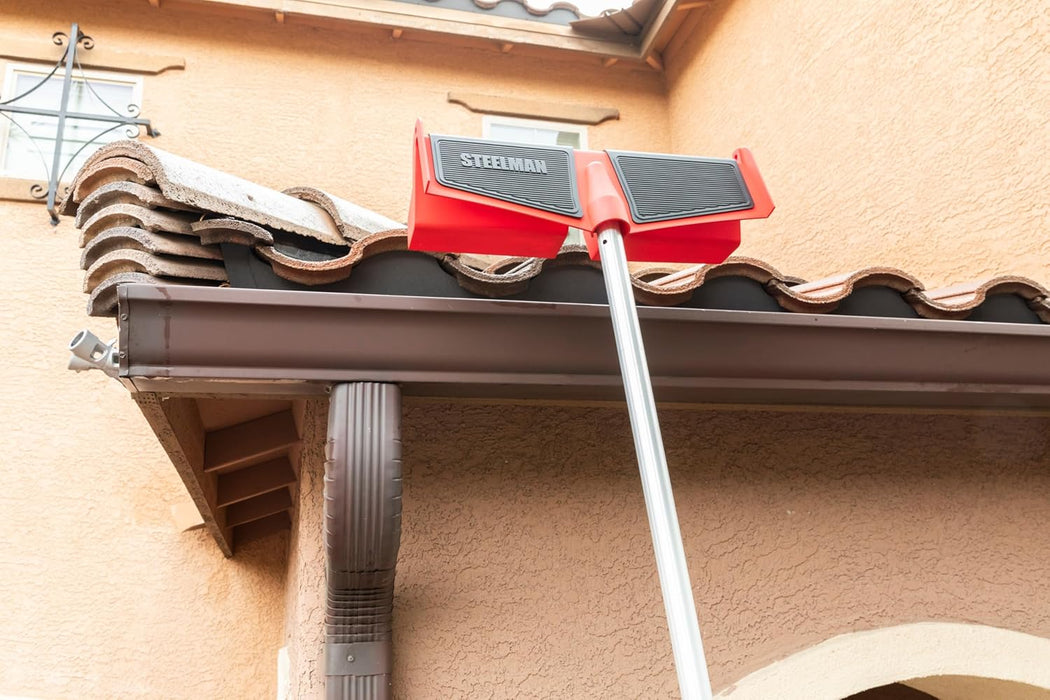 Steelman 61311 Gutter Guard and Ladder Stabilizer, Protect Gutters from Scratches and Dents, Improve Roof Access Safety