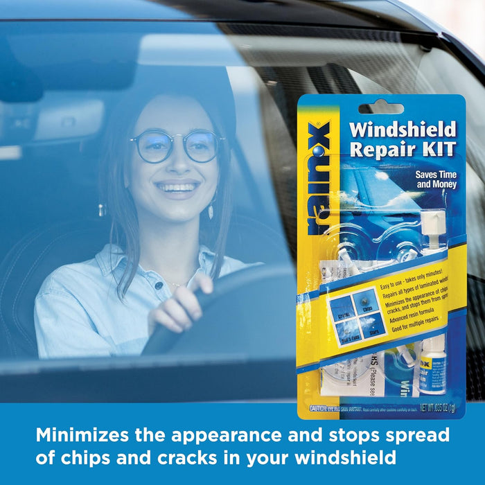 Rain-X 600001 Windshield Repair Kit, Quick and Easy Durable Resin Based Windshield Repair Kit for Chips and Cracks