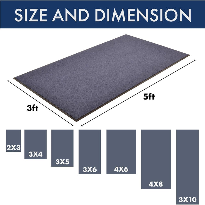 Notrax 141 Ovation Entrance Mat for Home or Office, 2' X 3', Blue