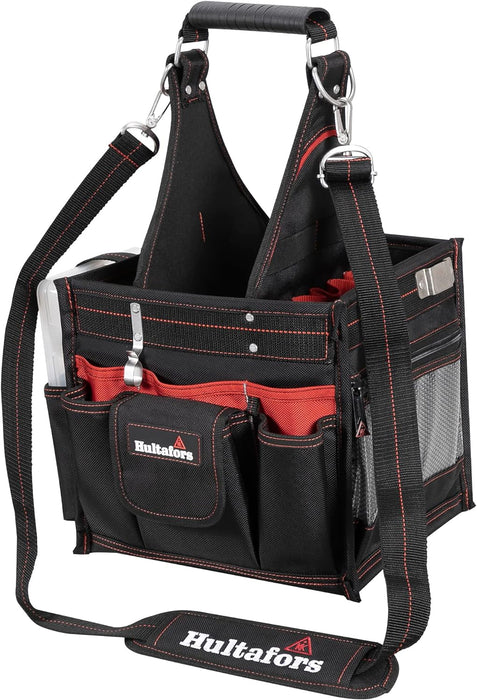 Hultafors Work Gear HT5582 Electrical/Maintenance Tool Carrier, 23 Pockets, Heavy Duty Ballistic Polyester Tool Bag