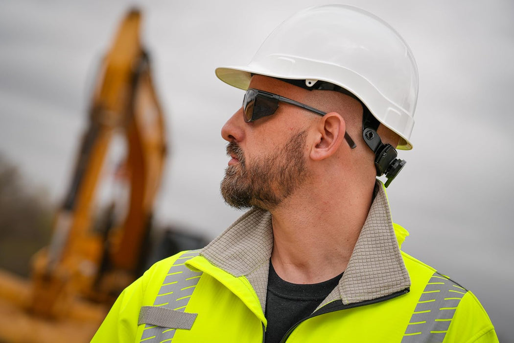 Pyramex HP44110 Ridgeline Cap Style 4 Point Ratchet Hard Hat White