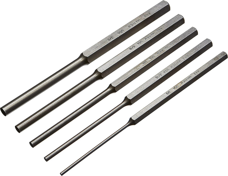 Mayhew Tools | ‎76065 | Mayhew Select 76065 446-K Long Pin Punch Kit, 5-Piece