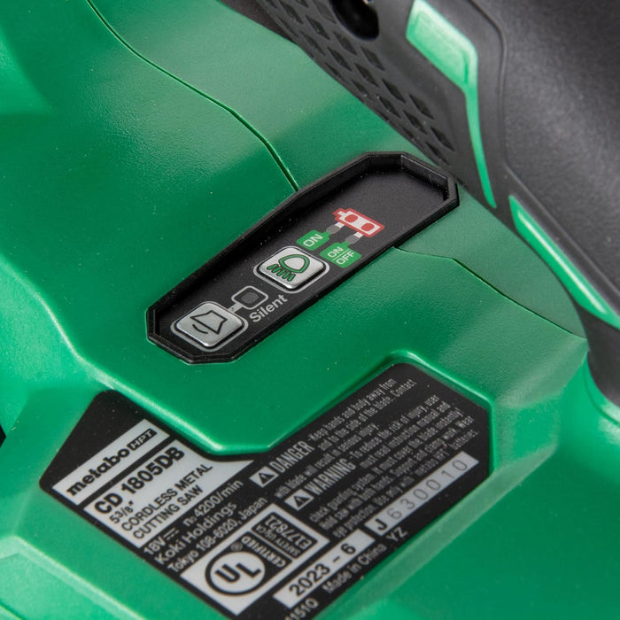 Metabo HPT 18V MultiVolt Cordless Circular Saw Kit | 5-3/8-Inch Metal Cutting Saw | Lifetime Tool Warranty | CD1805DB