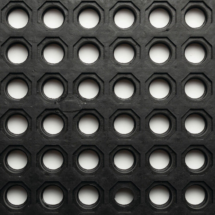 Notrax T32 UltraMat� Lightweight Modular Anti-Fatigue Drainage Mat, 3' X 3' Black