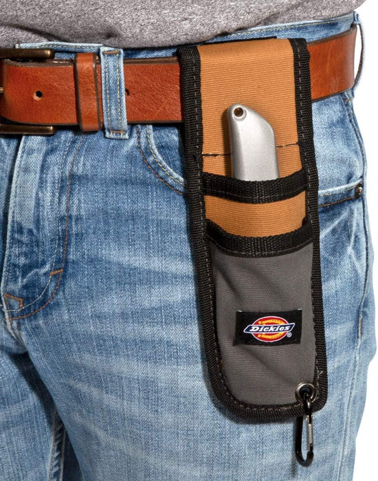 Dickies 57010 Utility Knife Sheath for Belt, Durable Canvas with PVC Cut-Resistant Sheath Lining, 2-inch Belt Loop