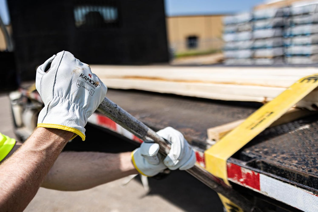 Radians RWG58M Unisex Cut Resistant A6 KAMORI White Grain Goatskin Driver, Medium