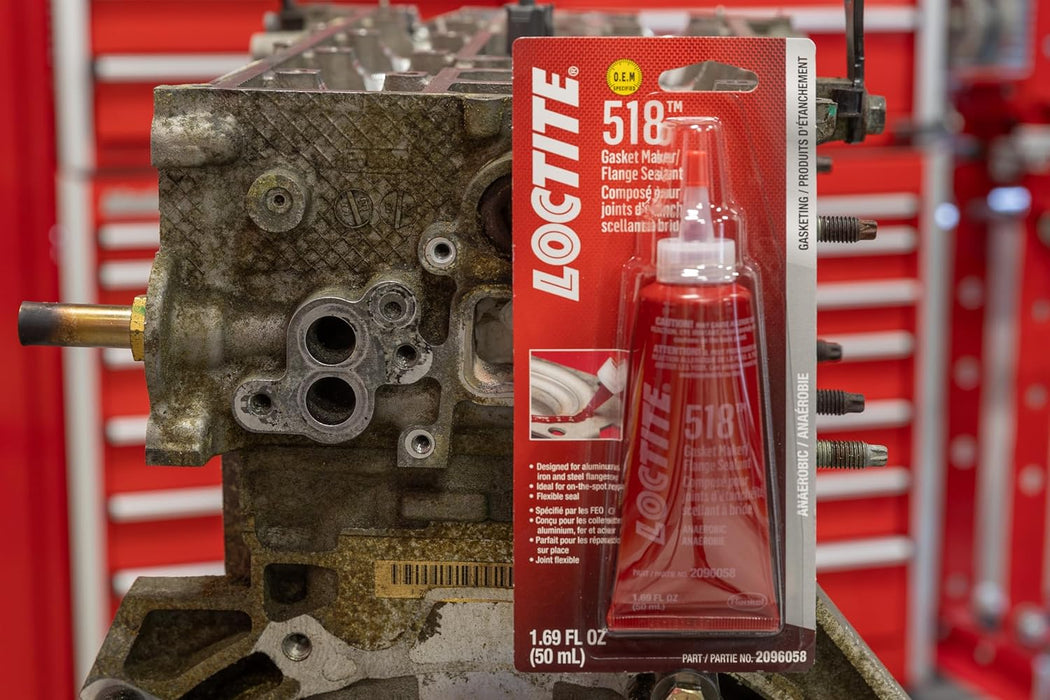 Loctite 518 Automotive Anaerobic Gasket Maker & Flange Sealant, Sensor-Safe, Low Odor, Non-Corrosive - 50 ml, 1 Pack