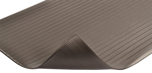 Notrax 410 Airug 3' x 60' x 3/8" Anti Fatigue Mat, Enhanced Slip Resistance with Beveled Edges and Ribbed Surface, Ideal for Industrial and Commercial Workplaces, Black, 410R0336BL