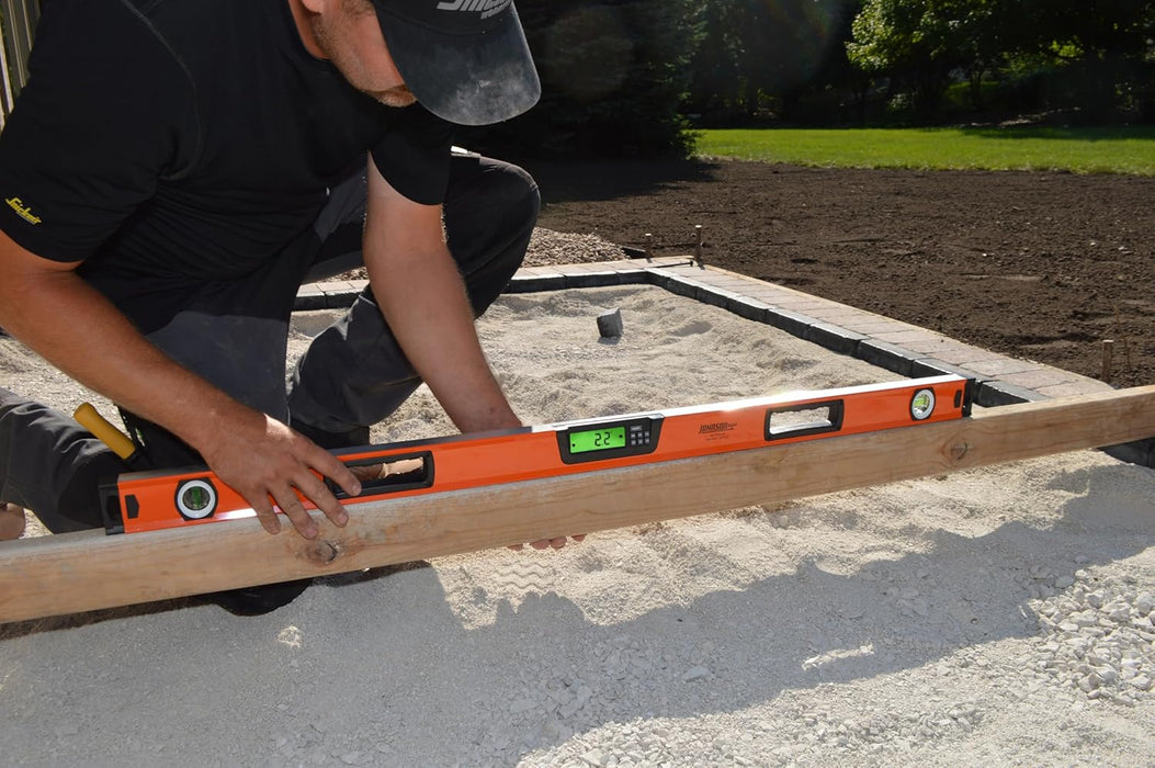 Johnson 1760-4800 Digital Box Level, 48", Orange