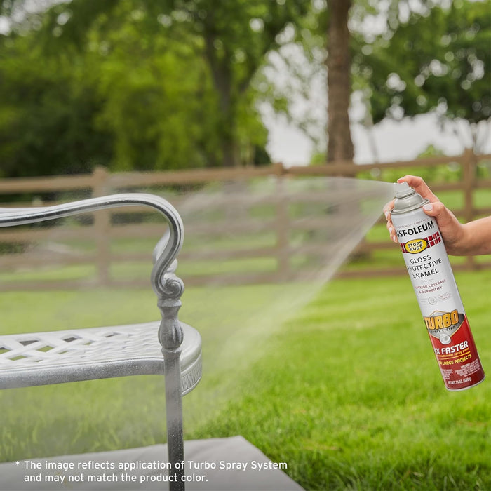 Rust-Oleum 353346 Stops Rust Turbo Spray System Rusty Metal Primer Spray, 24 oz (Pack of 6)