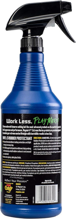 Meguiar's | M180132 | Meguiar's Extreme Marine Vinyl & Rubber Protectant M180132 - Premium RV and Marine Vinyl and Rubber Protectant, Long-Lasting UV Protection, 32 Oz Spray