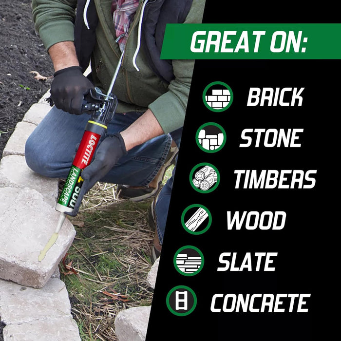 Loctite PL 500 Landscape Block & Stone Construction Adhesive, 10 fl oz Cartridge (Pack of 12)
