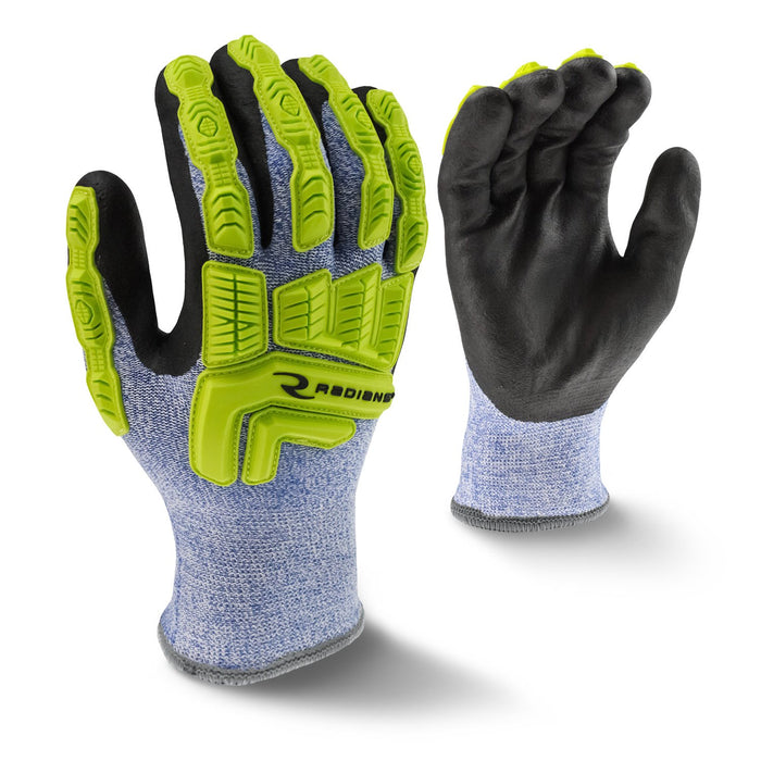 Radians RWG604 Cut Protection Cold Weather Coated Glove, Level A4, Large (Pack of 1)