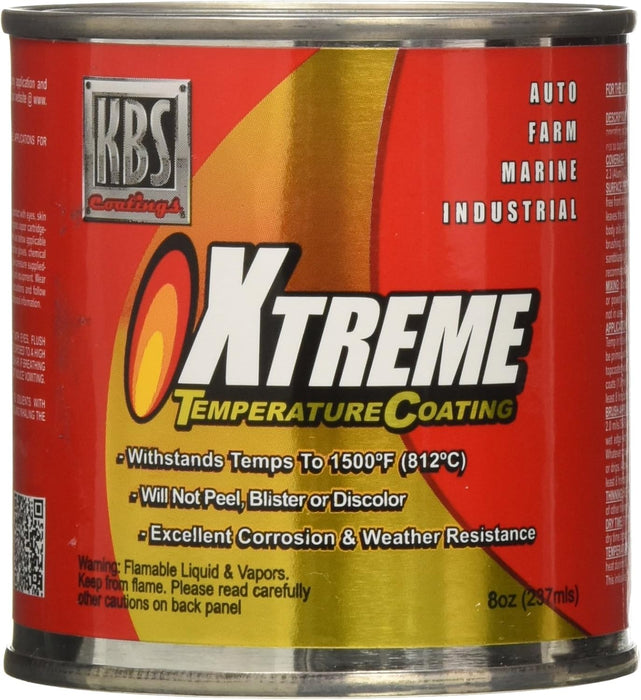 KBS Coatings 65225 Charcoal Metallic Xtreme Temperature Coating - 8 fl. oz.