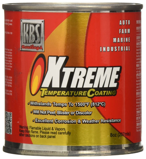 KBS Coatings 65225 Charcoal Metallic Xtreme Temperature Coating - 8 fl. oz.